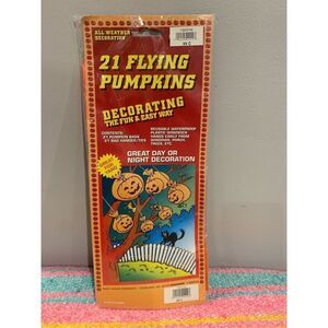 Halloween Tree Vintage Yard Decor-Flying Pumpkins-Stuff-able NEW Sealed